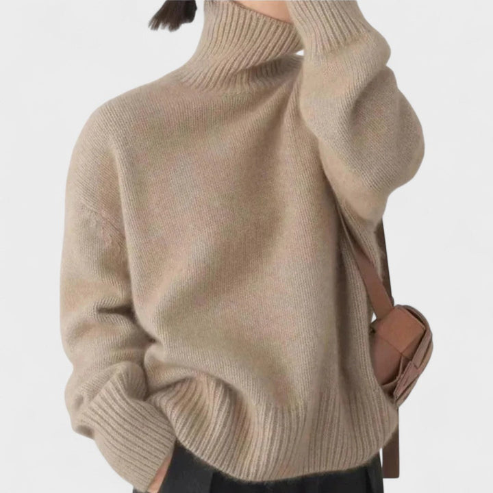 Edith | Pull en Cachemire à Col Montant