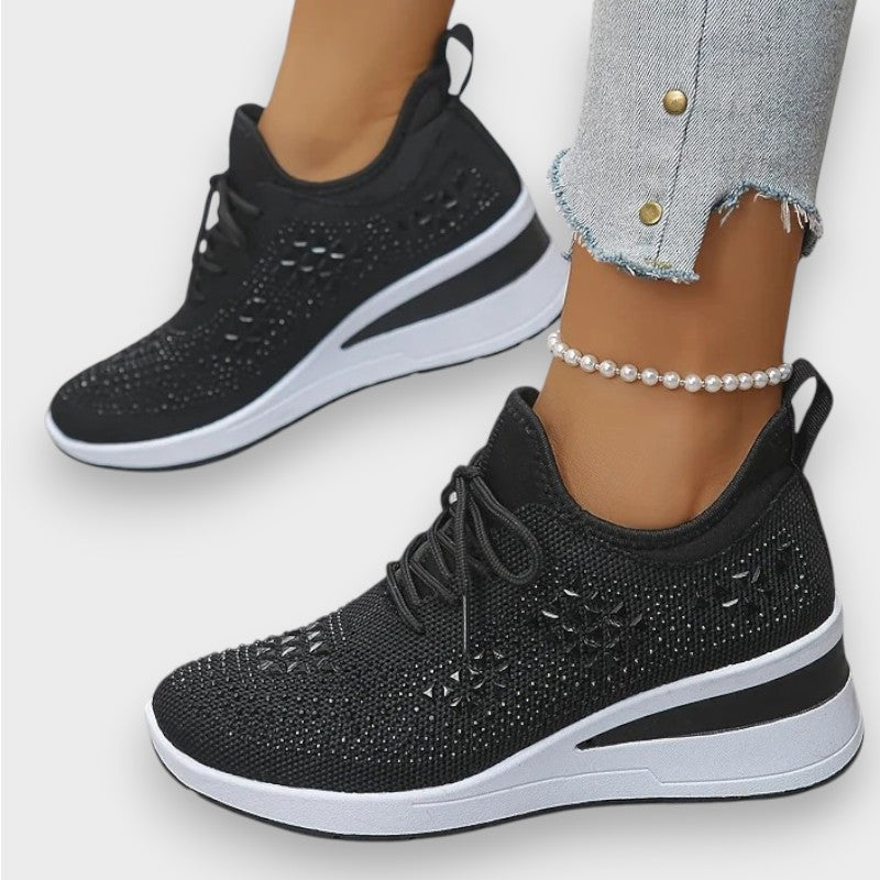 Giselle | Baskets Orthopédiques avec Strass Étincelants