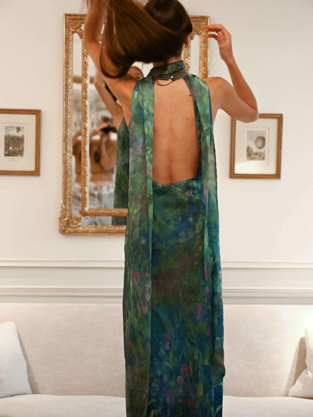 Robe Maxi Inspirée de Monet