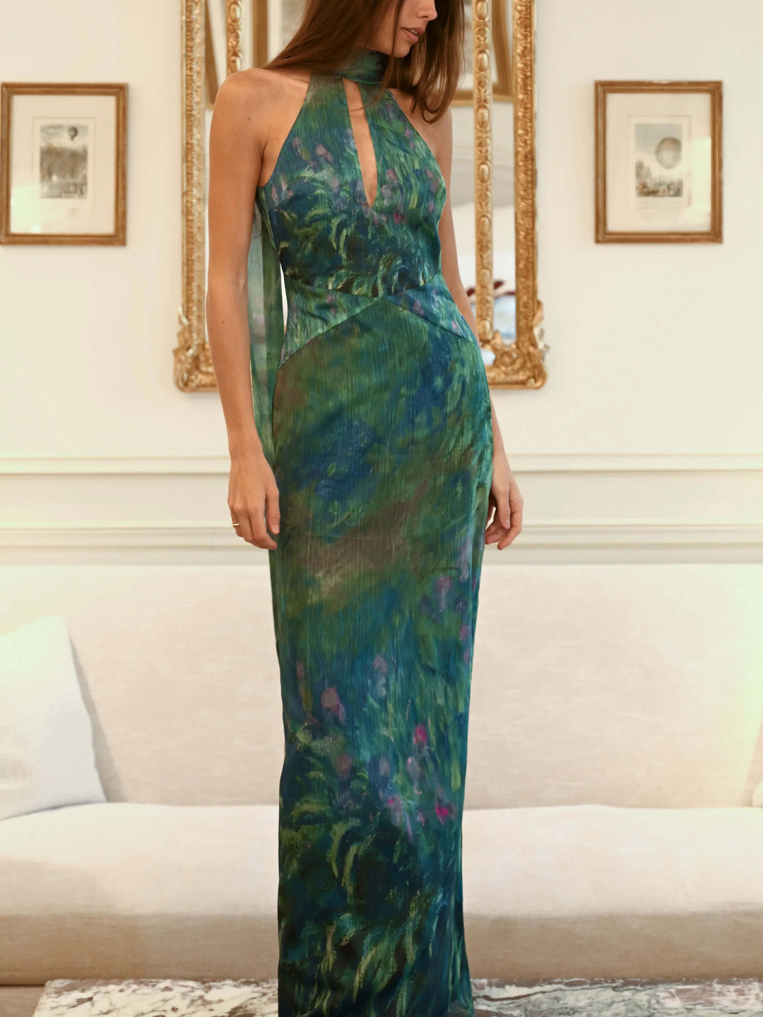 Robe Maxi Inspirée de Monet