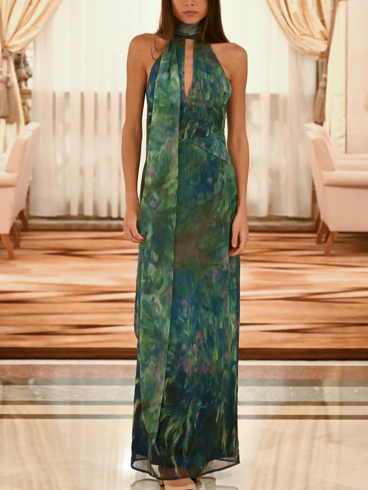 Robe Maxi Inspirée de Monet