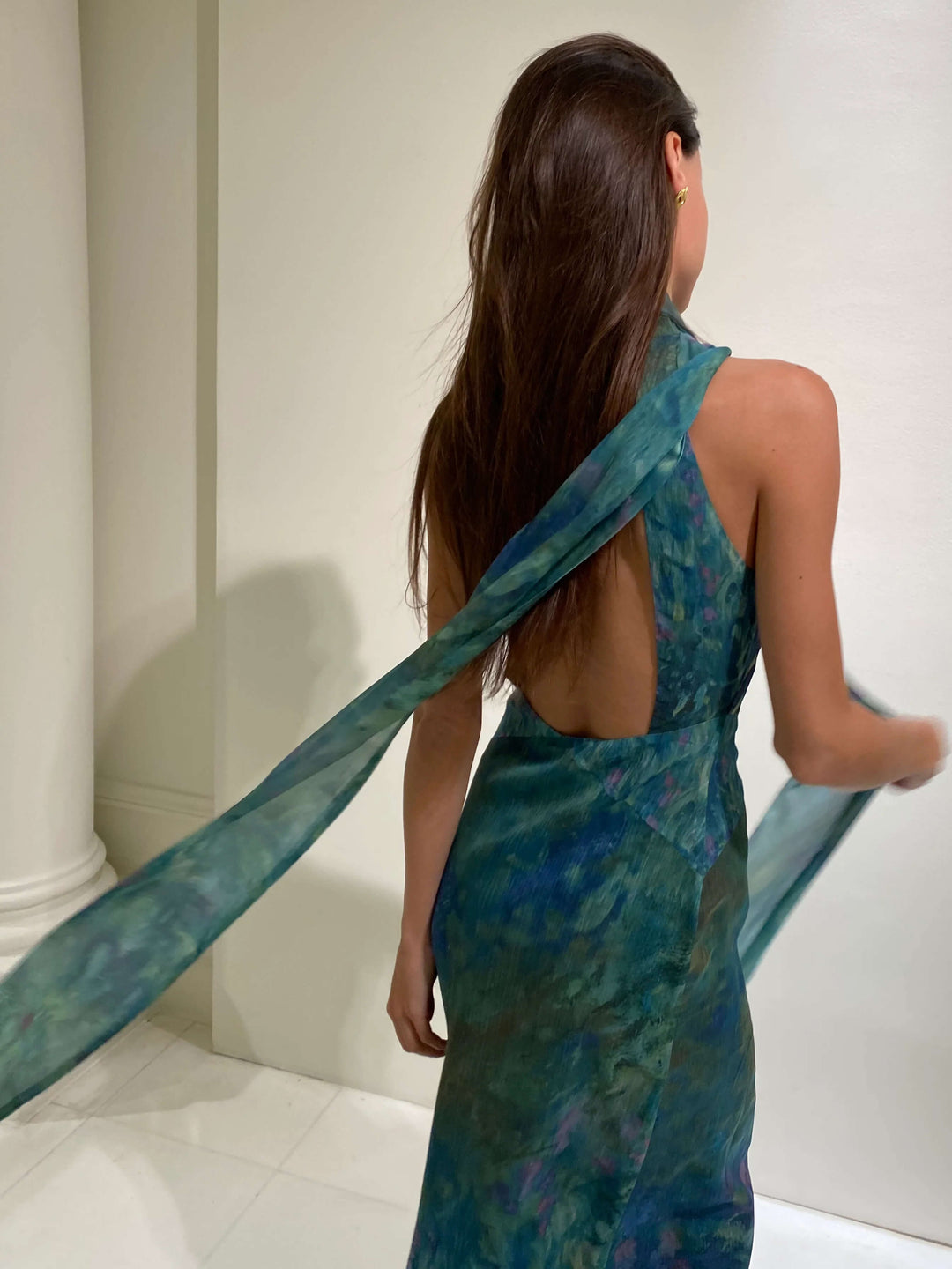 Robe Maxi Inspirée de Monet