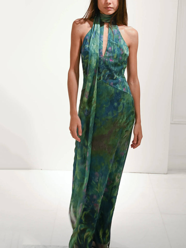 Robe Maxi Inspirée de Monet