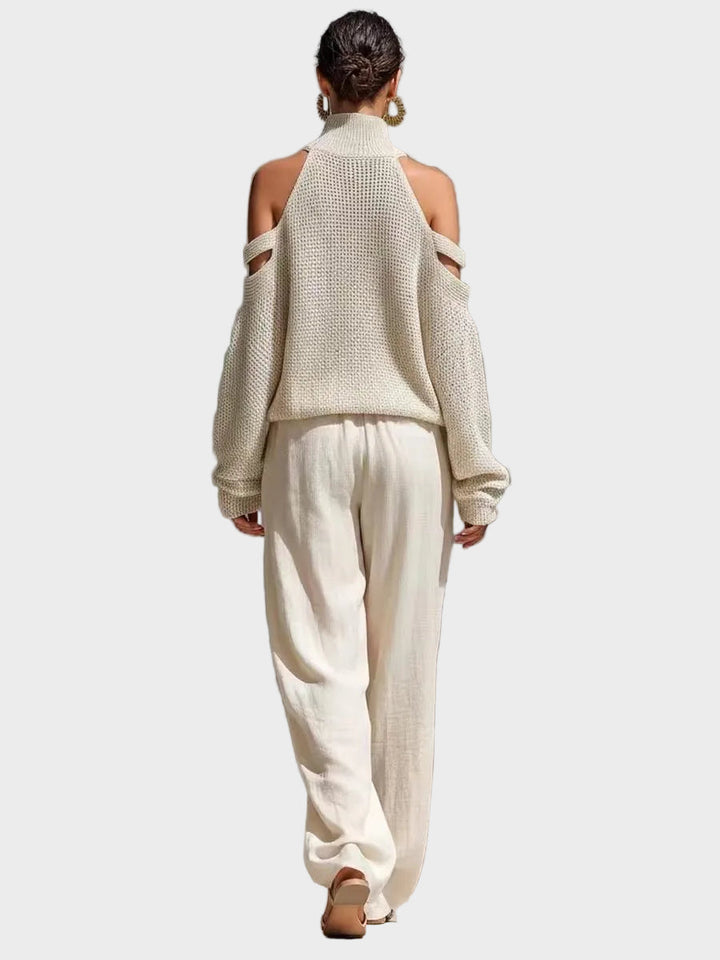 Sara - Ensemble en Tricot et Lin Moderne