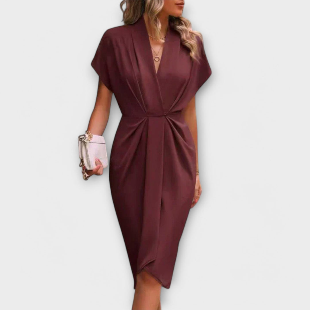 Serena - Robe Midi Enveloppante