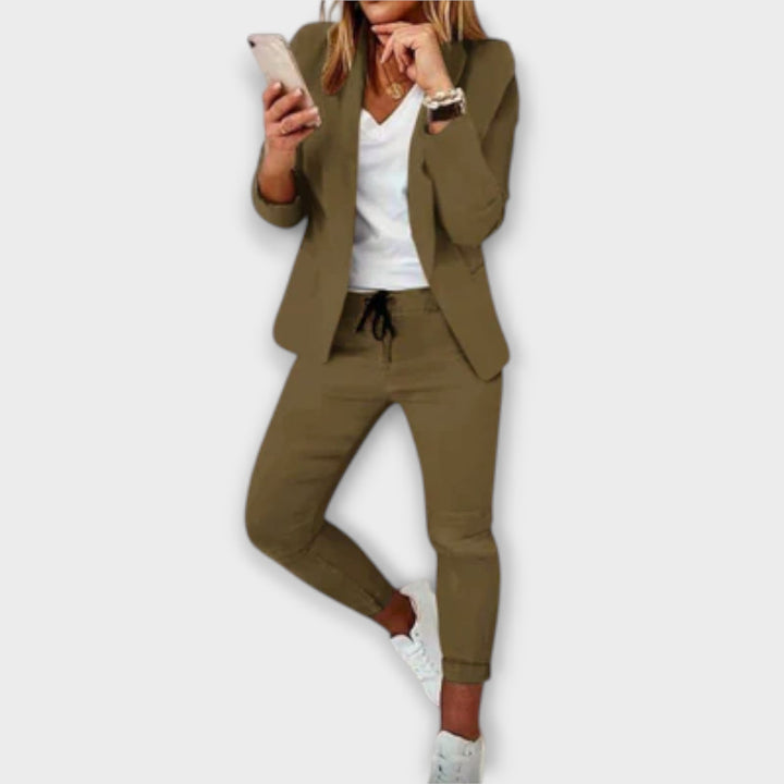Sophia – Ensemble Blazer Élégant et Confortable