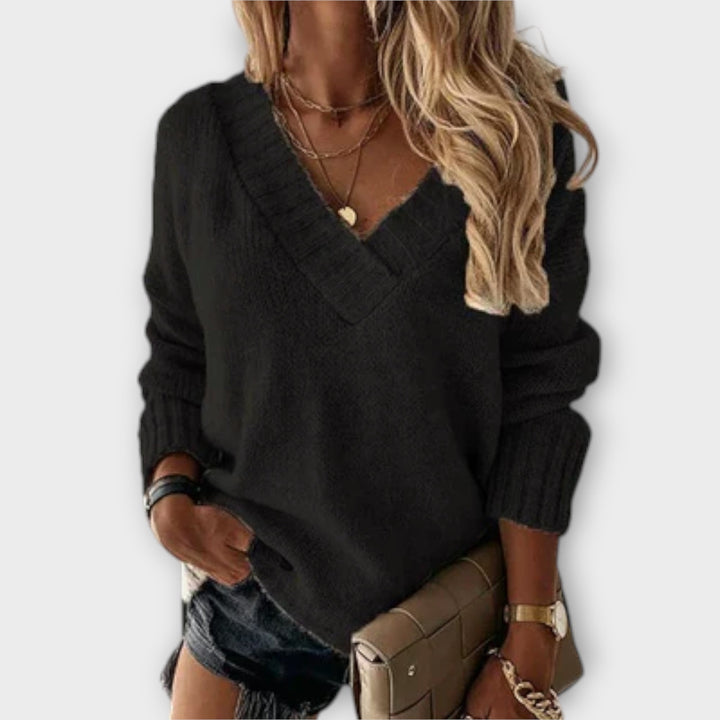 Jane - Pull V-Cou Confortable
