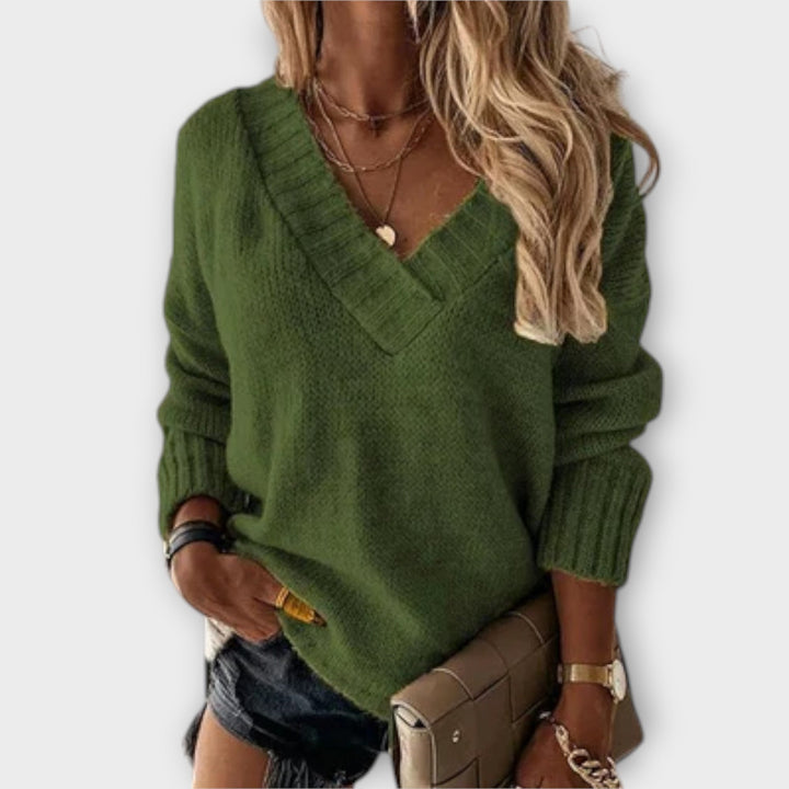 Jane - Pull V-Cou Confortable