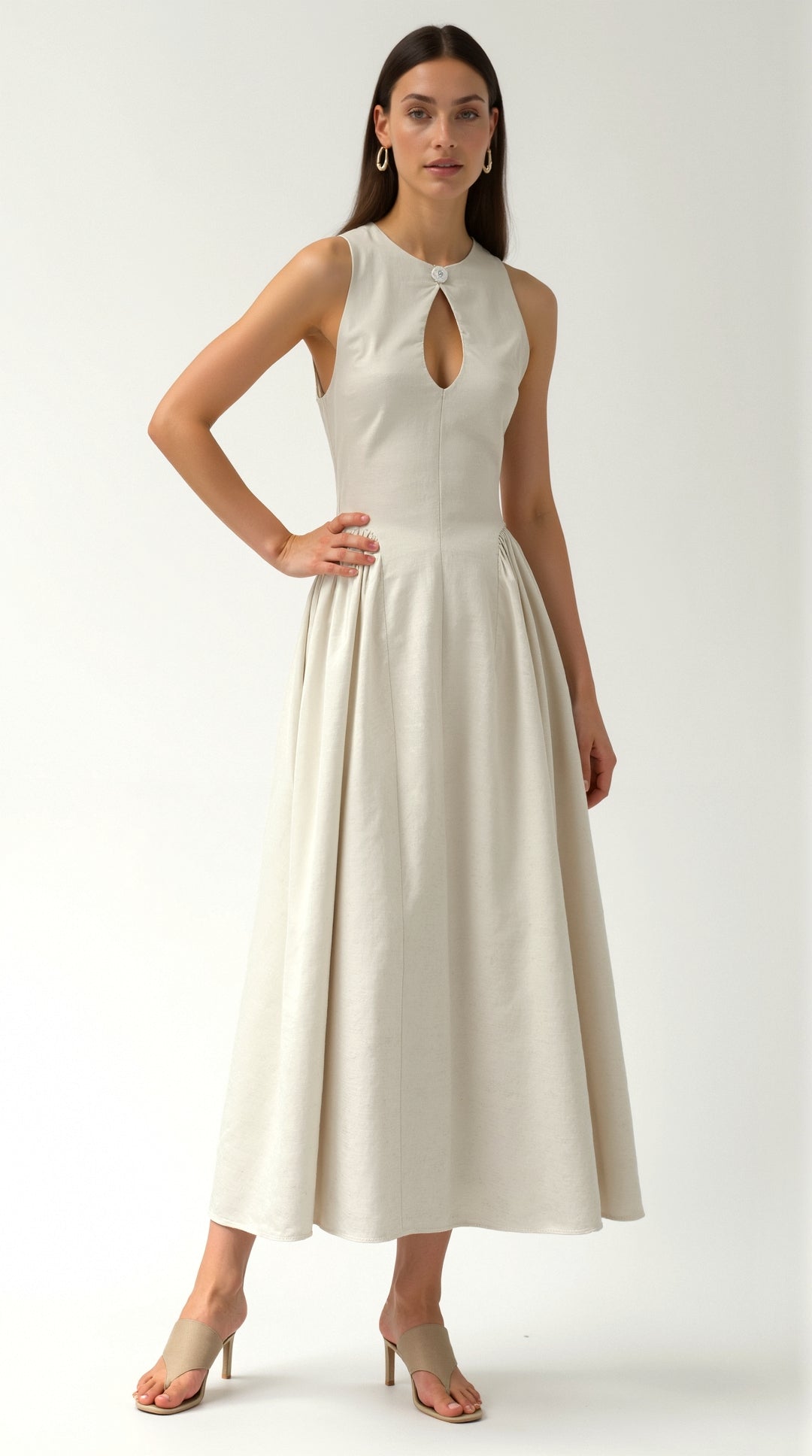 Robe en Lin Découpée Alexandra