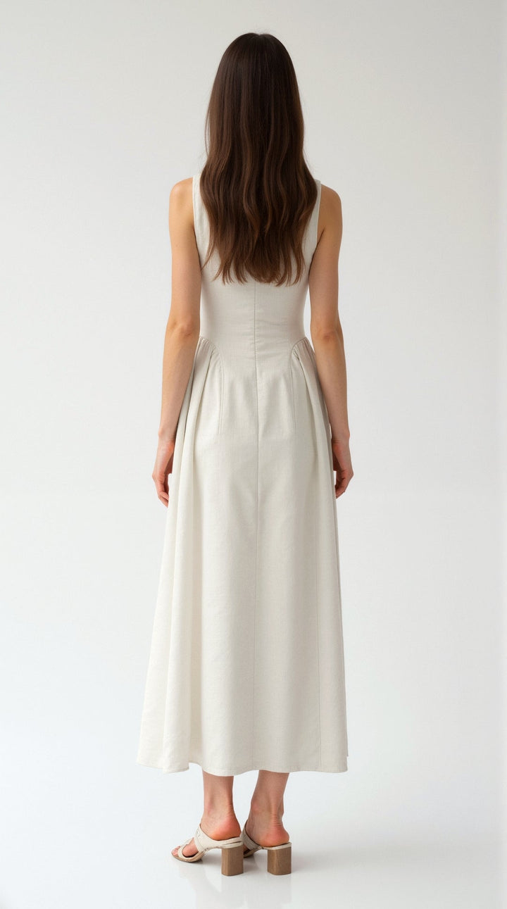 Robe en Lin Découpée Alexandra