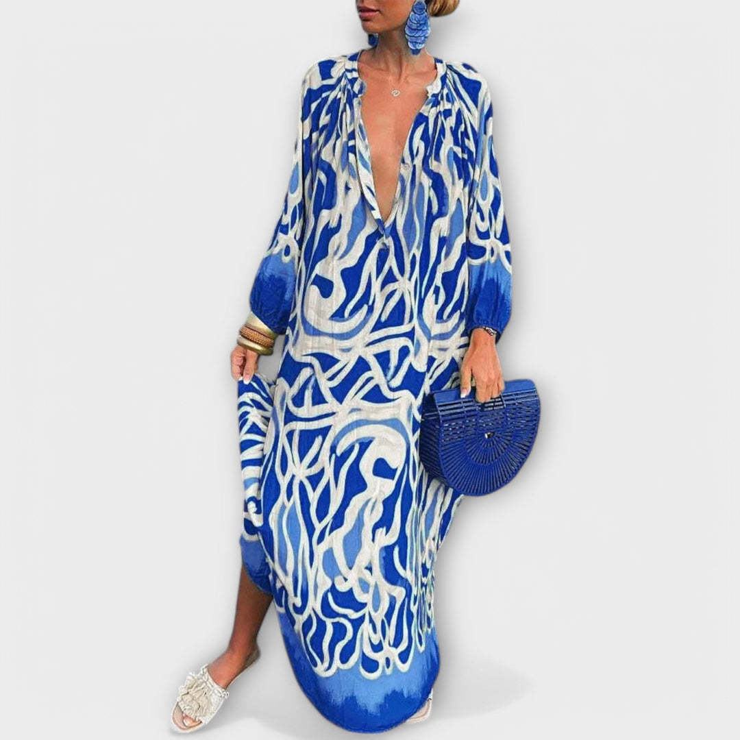 Alice - Robe Maxi à Manches Longues Bohémienne