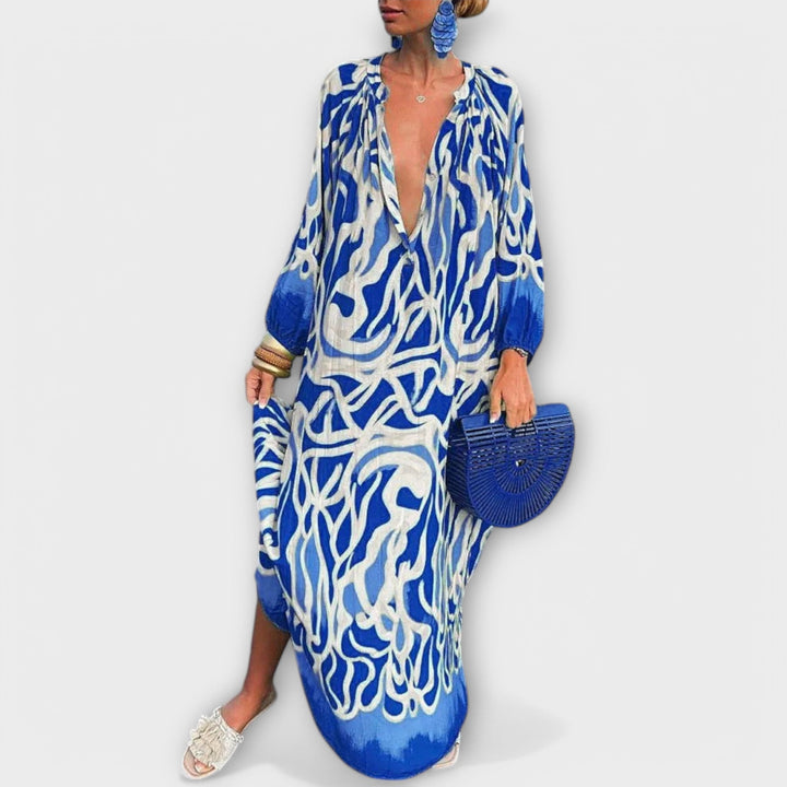 Alice - Robe Maxi à Manches Longues Bohémienne
