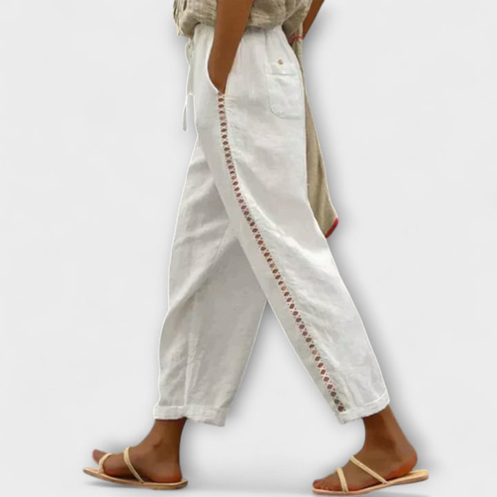 Isoldean – Pantalons en Lin de Haute Qualité