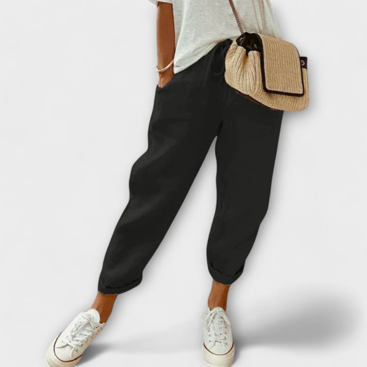 Bibi – Pantalon en Lin Stylé et Décontracté