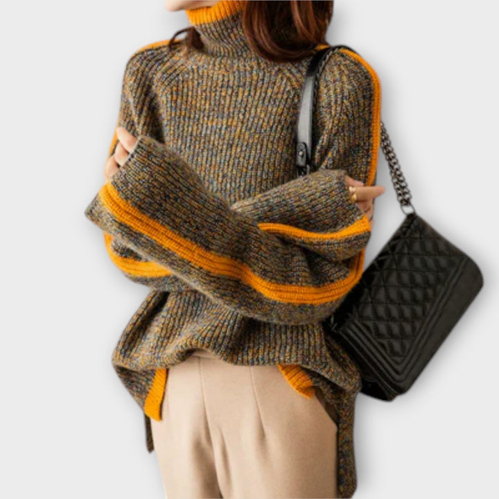 Breseis - Pull à col roulé vintage