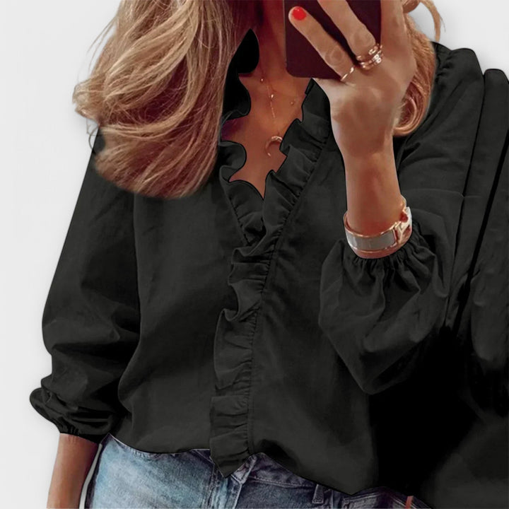 Amie – Blouse Élégante à Volants