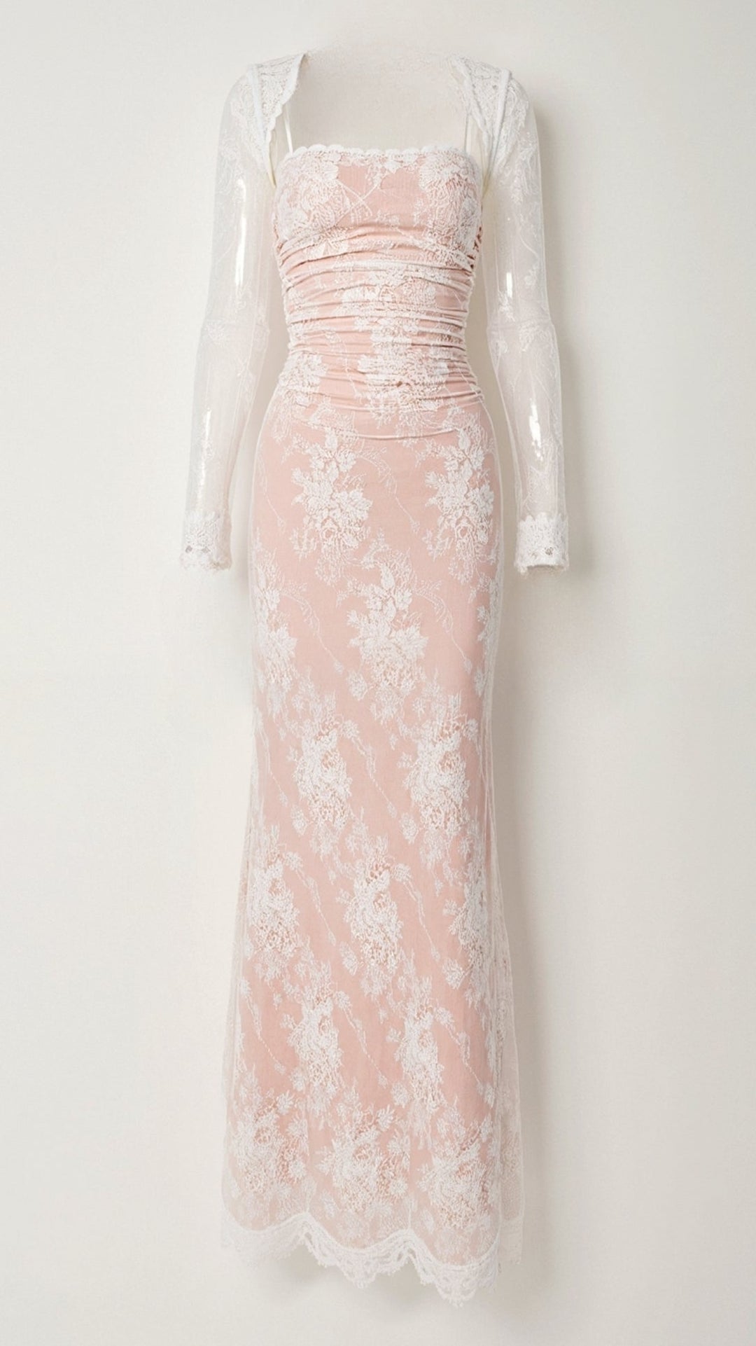 Robe Maxi Longue en Dentelle Élégante Olivia