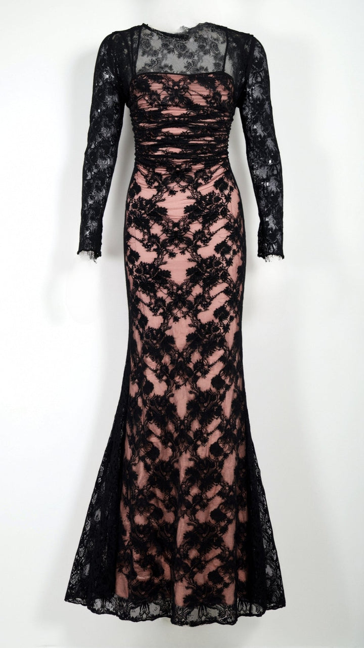 Robe Maxi Longue en Dentelle Élégante Olivia