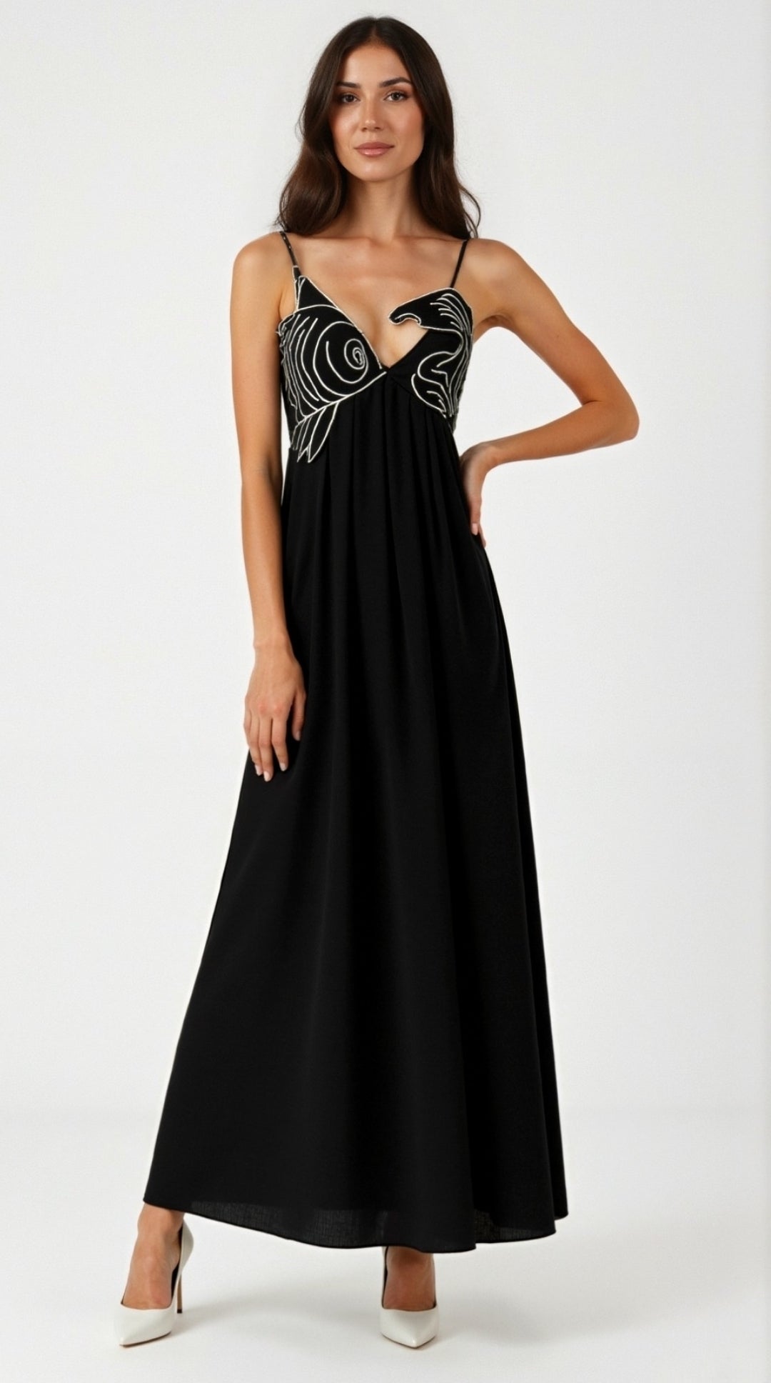 Robe Maxi Brodée Sophia