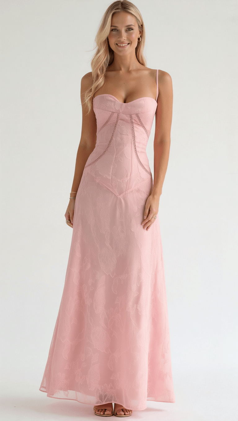 Robe Maxi Jacquard Fleurie Mary