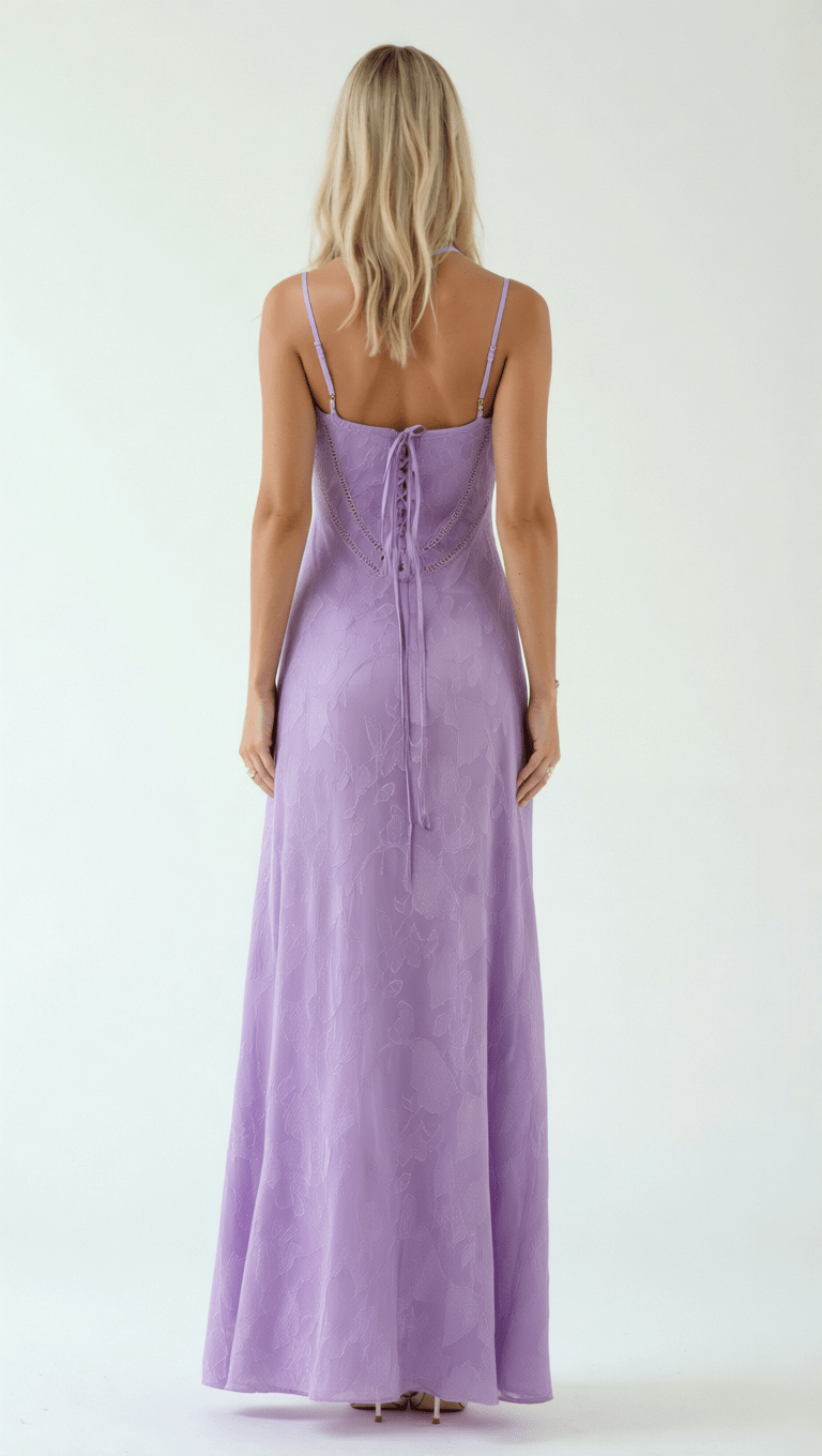 Robe Maxi Jacquard Fleurie Mary
