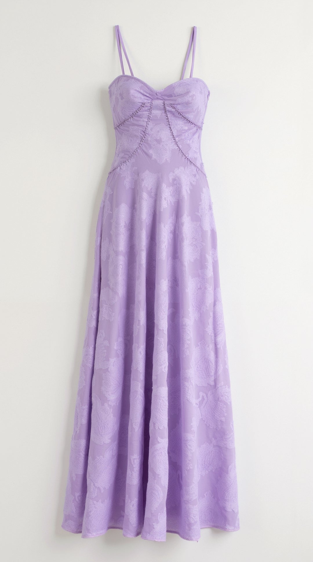 Robe Maxi Jacquard Fleurie Mary