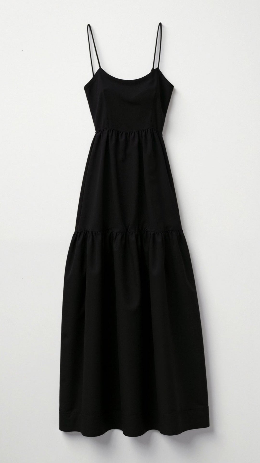 Robe Maxi Noire Sans Dos à Col Halter Victoria