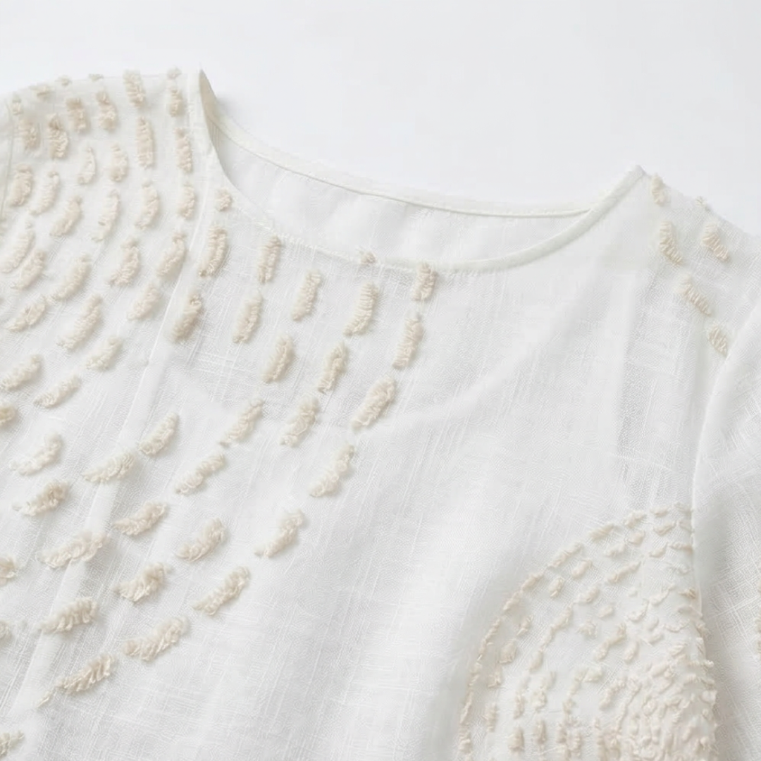 Robe décontractée femme brodée.