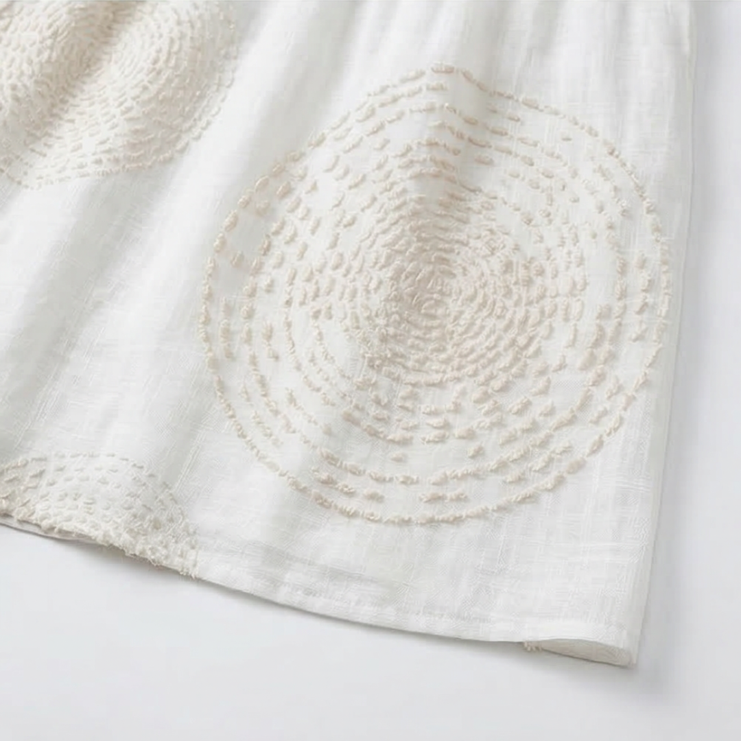Robe décontractée femme brodée.