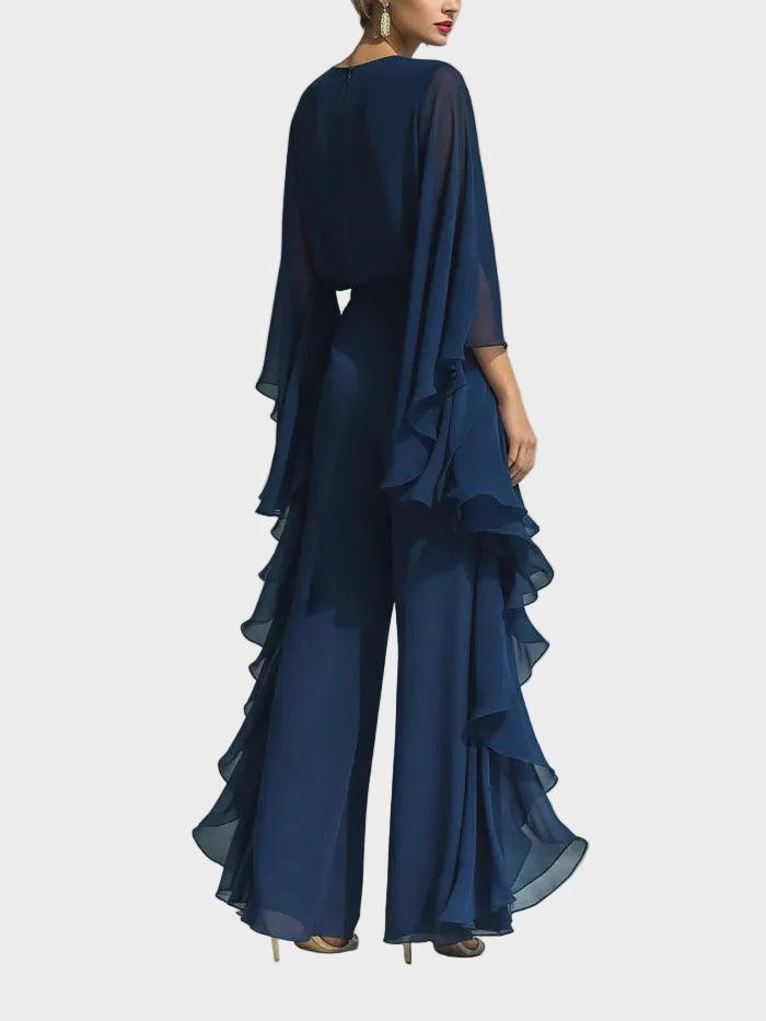 Aurora - Ensemble en Chiffon Élégant avec Volants