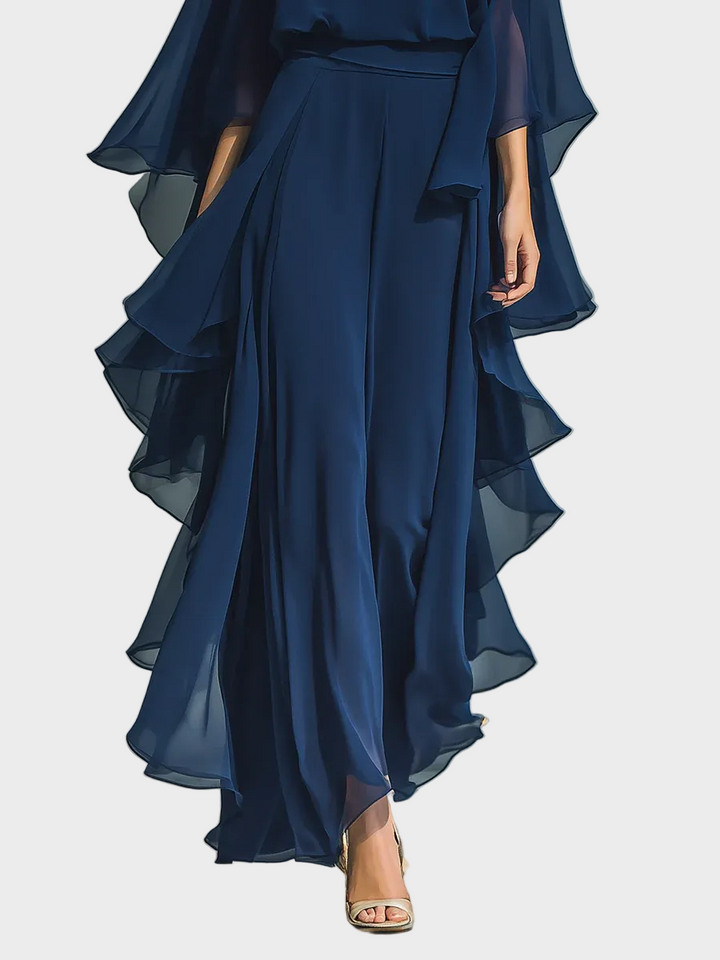 Aurora - Ensemble en Chiffon Élégant avec Volants