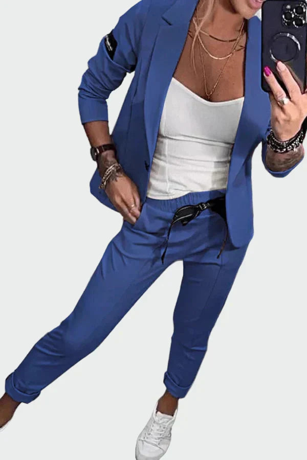 Ella - Ensemble Pantalon et Blazer Femme Ample