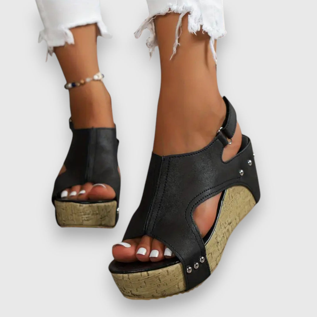 Mia – Sandale à plateforme vintage