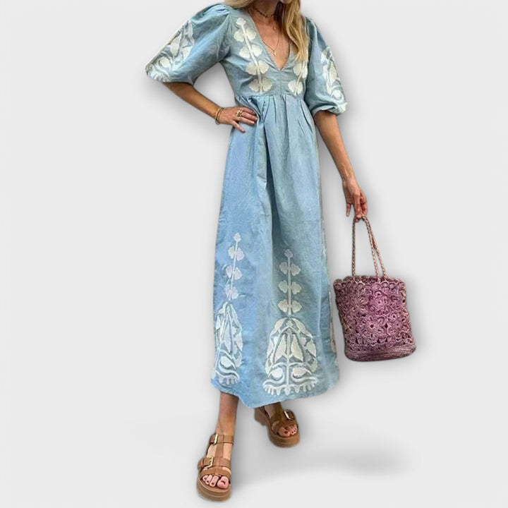 Rena - Robe Imprimée pour une Élégance Sans Effort