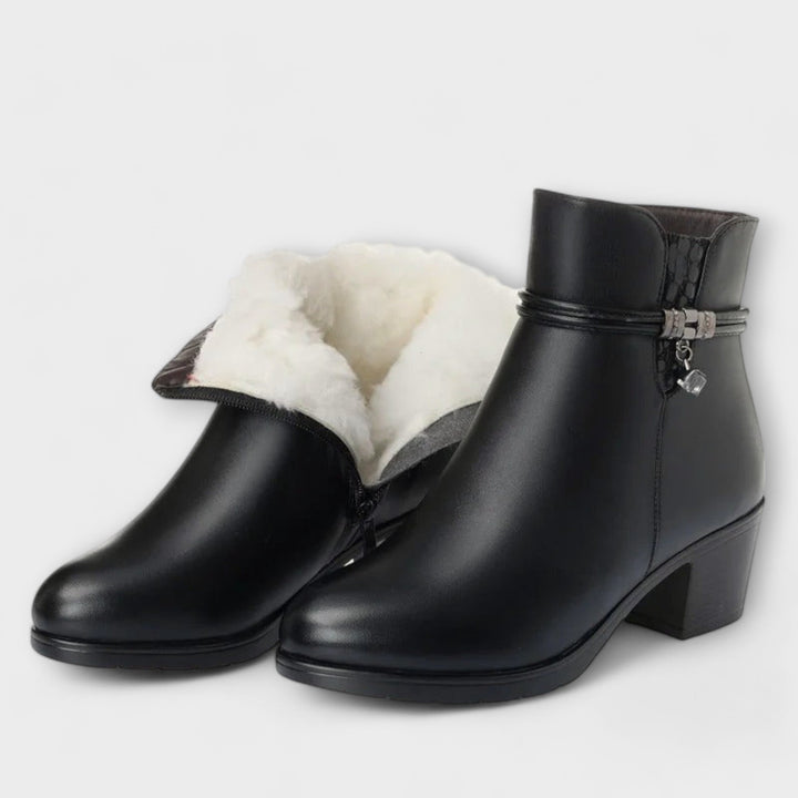Frederika – Bottes d'Hiver Élégantes avec Fermeture Éclair