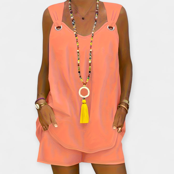 Laura - Ensemble Haut Sans Manches et Shorts