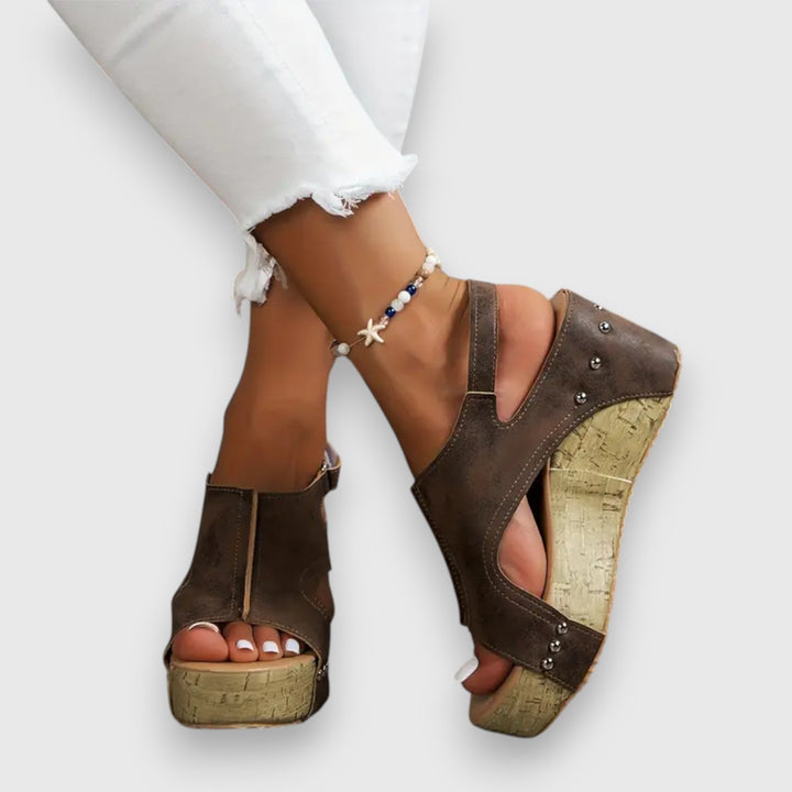 Mia – Sandale à plateforme vintage