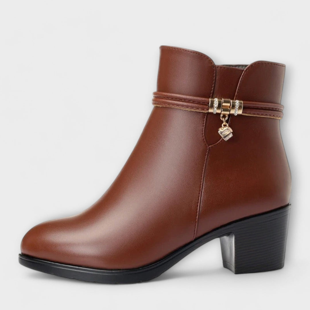 Frederika – Bottes d'Hiver Élégantes avec Fermeture Éclair