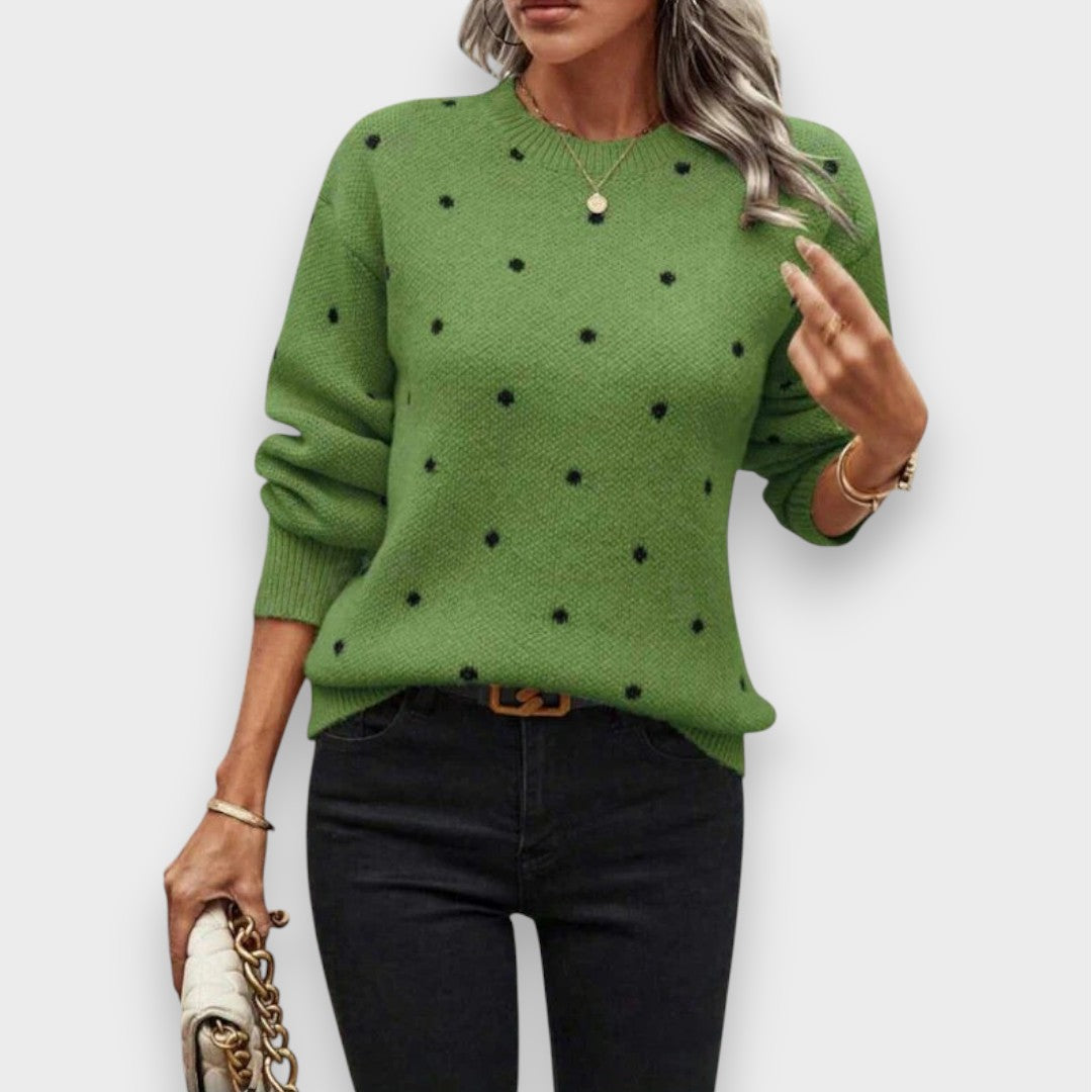 Nina | Pull Tricot à Pois