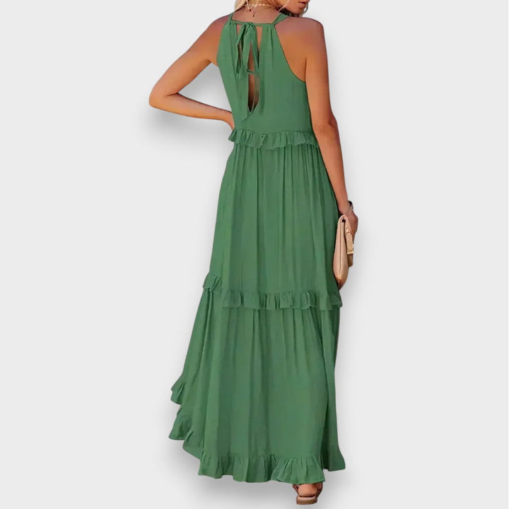 Alina | Robe sans manches avec détails en volants