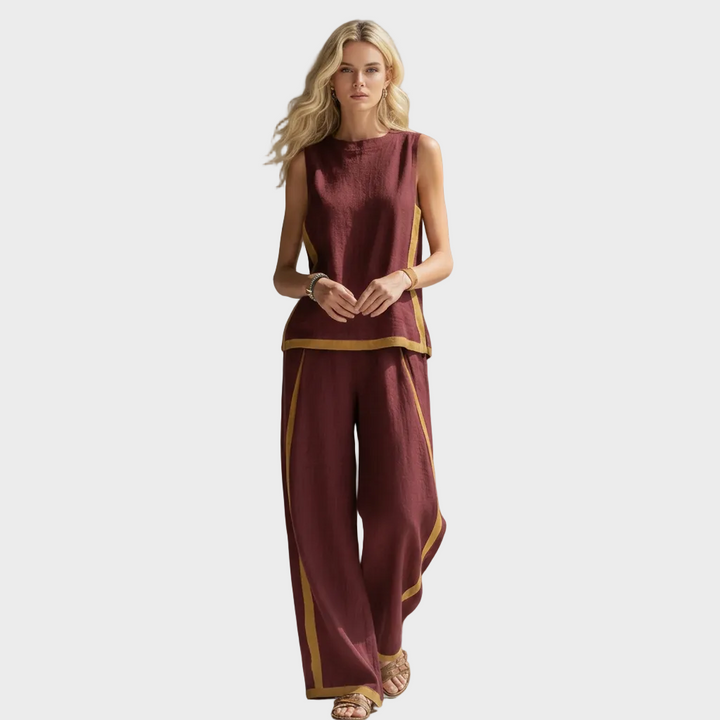 Teresa - Ensemble de Vêtements en Lin Élégant
