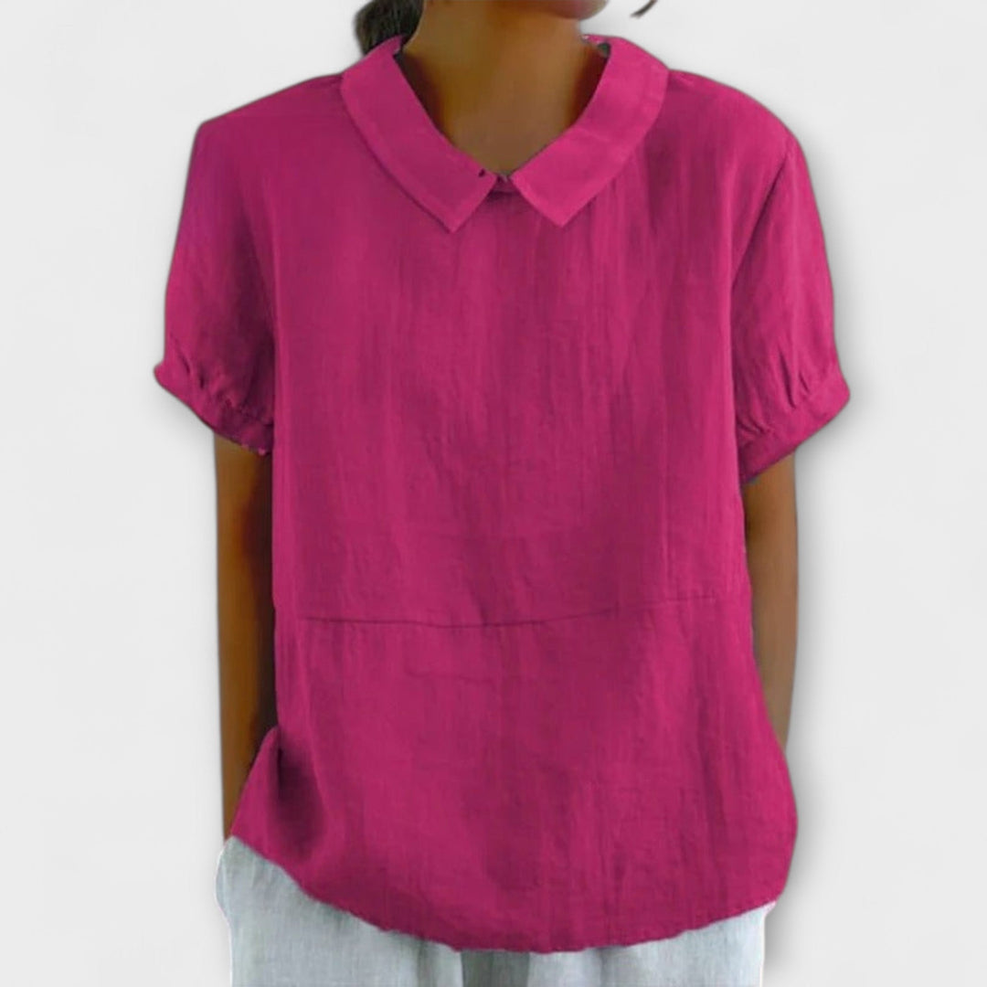 Lia - Blouse à Manches Courtes
