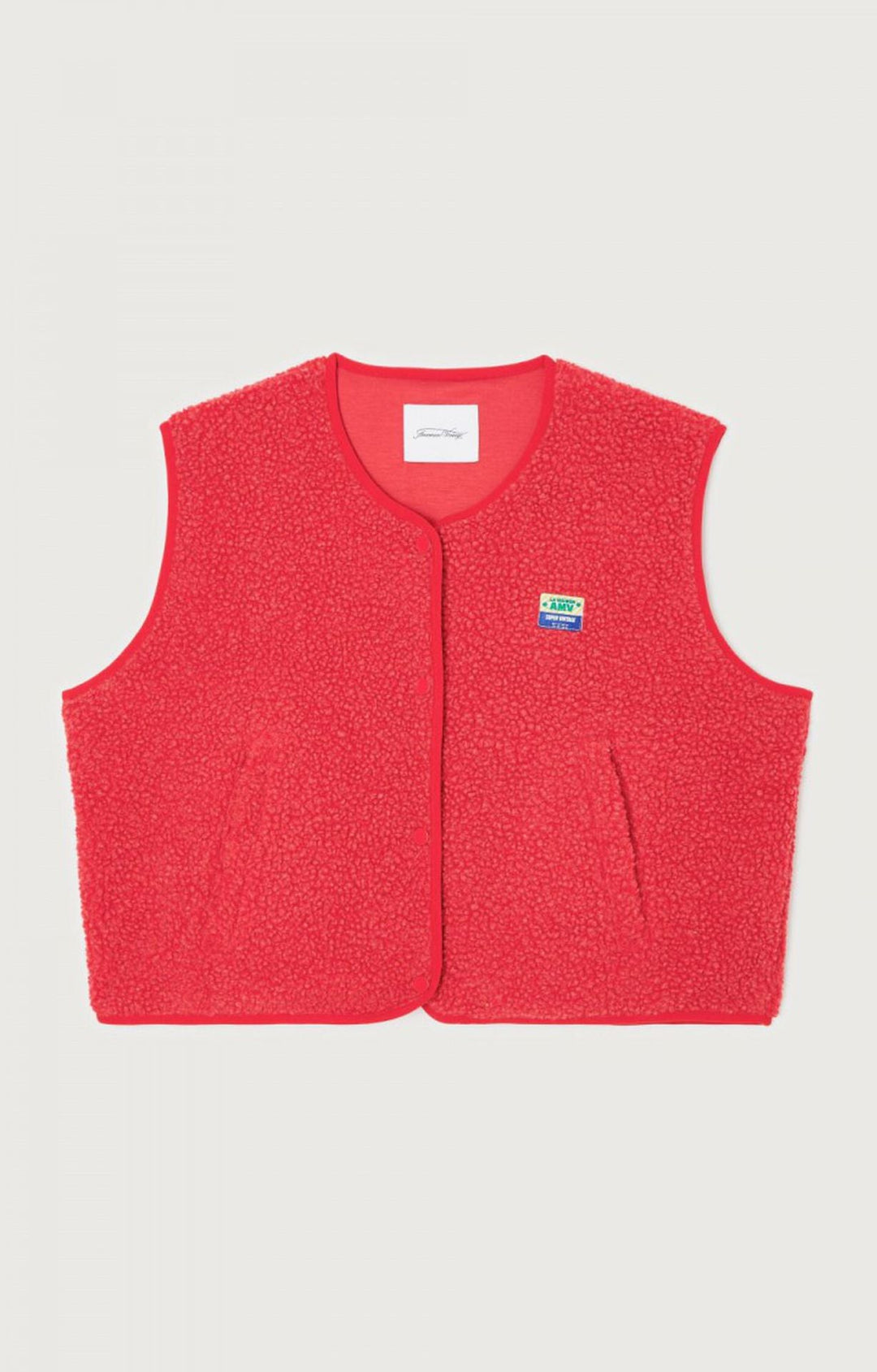 Gilet sans manches boutonné en laine d'agneau femme – Doux, confortable et polyvalent