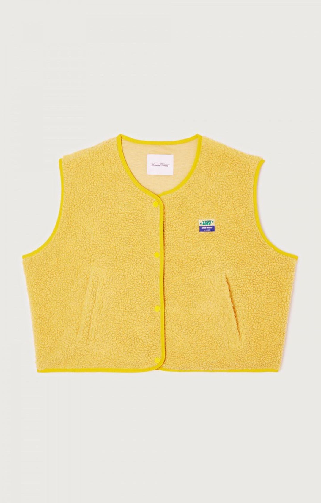 Gilet sans manches boutonné en laine d'agneau femme – Doux, confortable et polyvalent