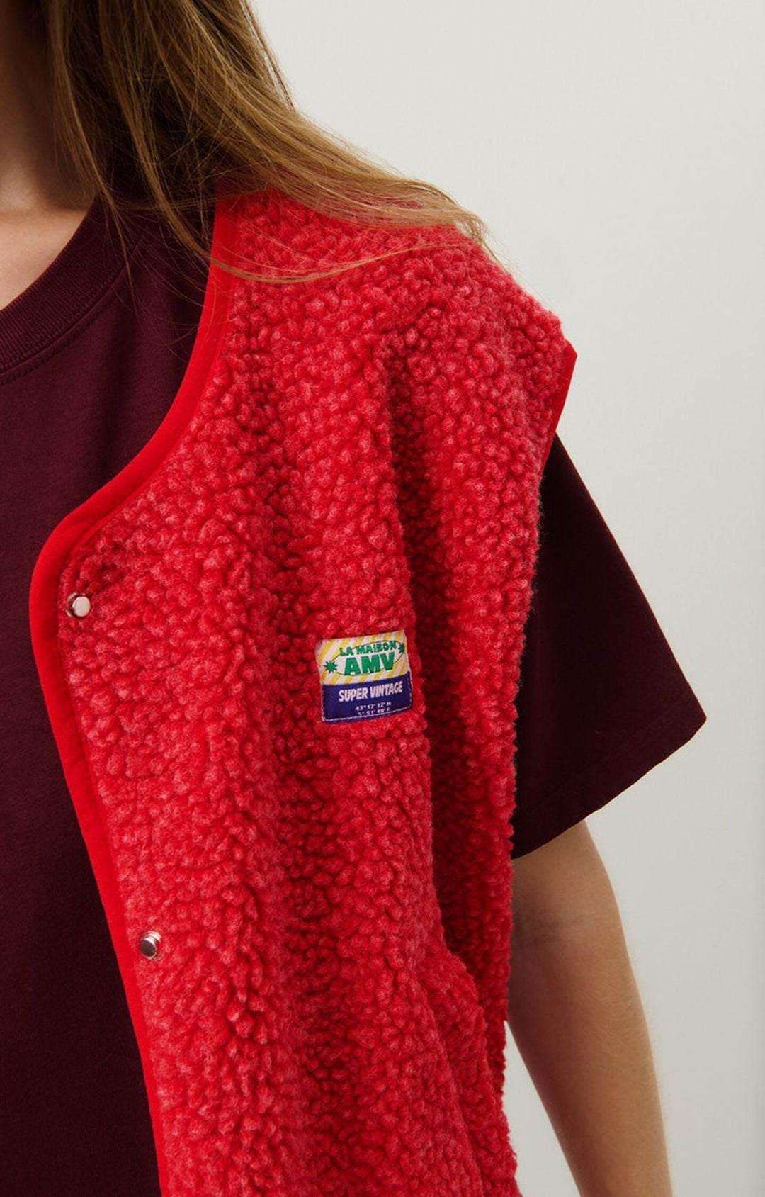 Gilet sans manches boutonné en laine d'agneau femme – Doux, confortable et polyvalent