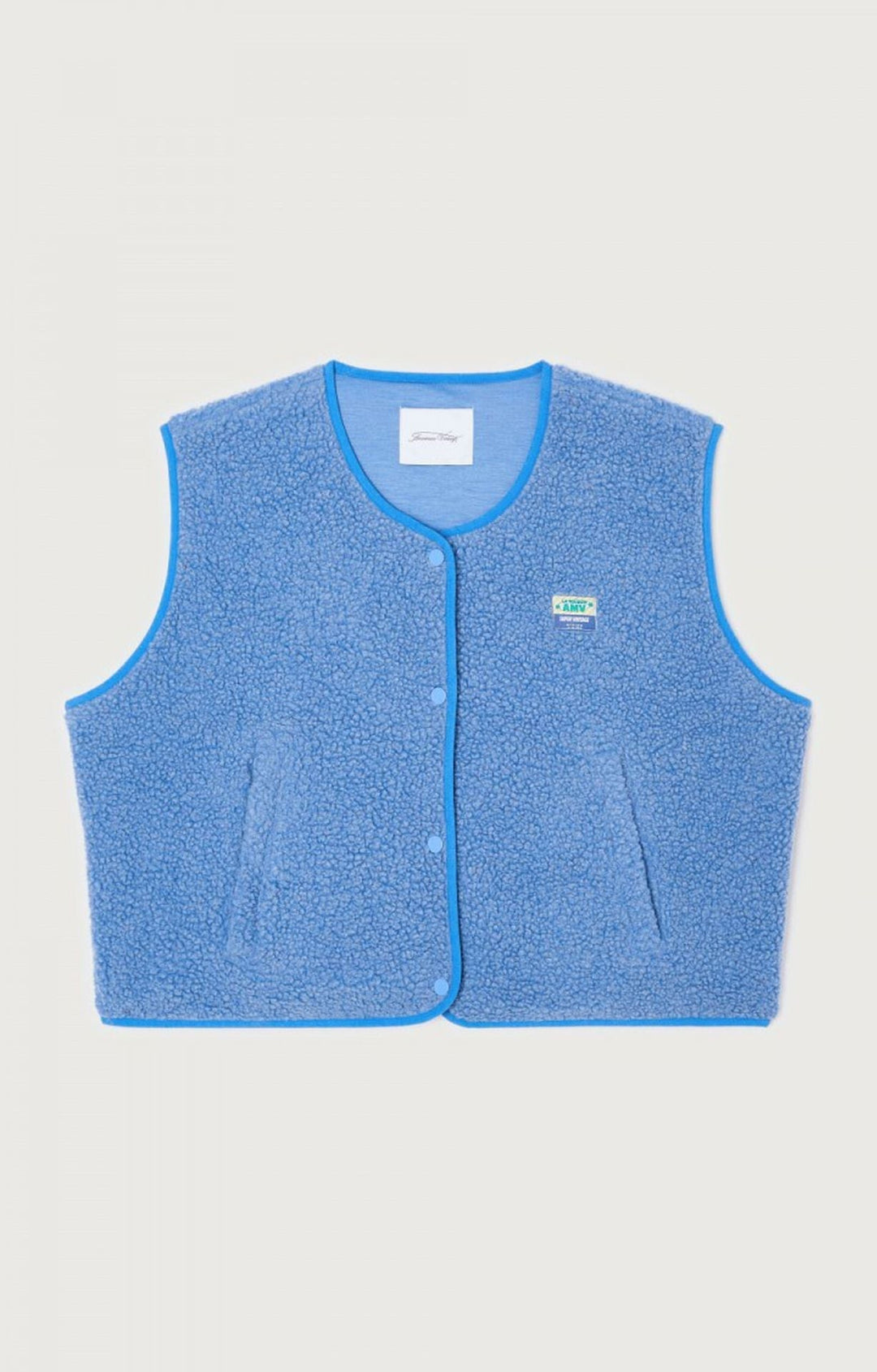 Gilet sans manches boutonné en laine d'agneau femme – Doux, confortable et polyvalent