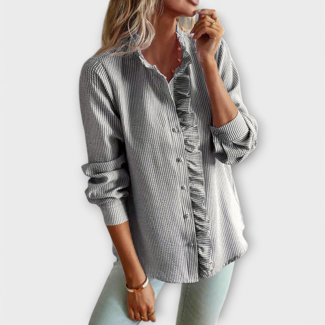 Lily - Blouse Élégante à Manches Longues