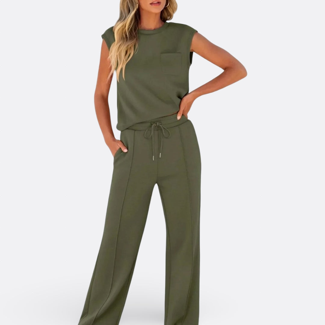 Iris - Ensemble Décontracté en Tissu Doux de Lounge