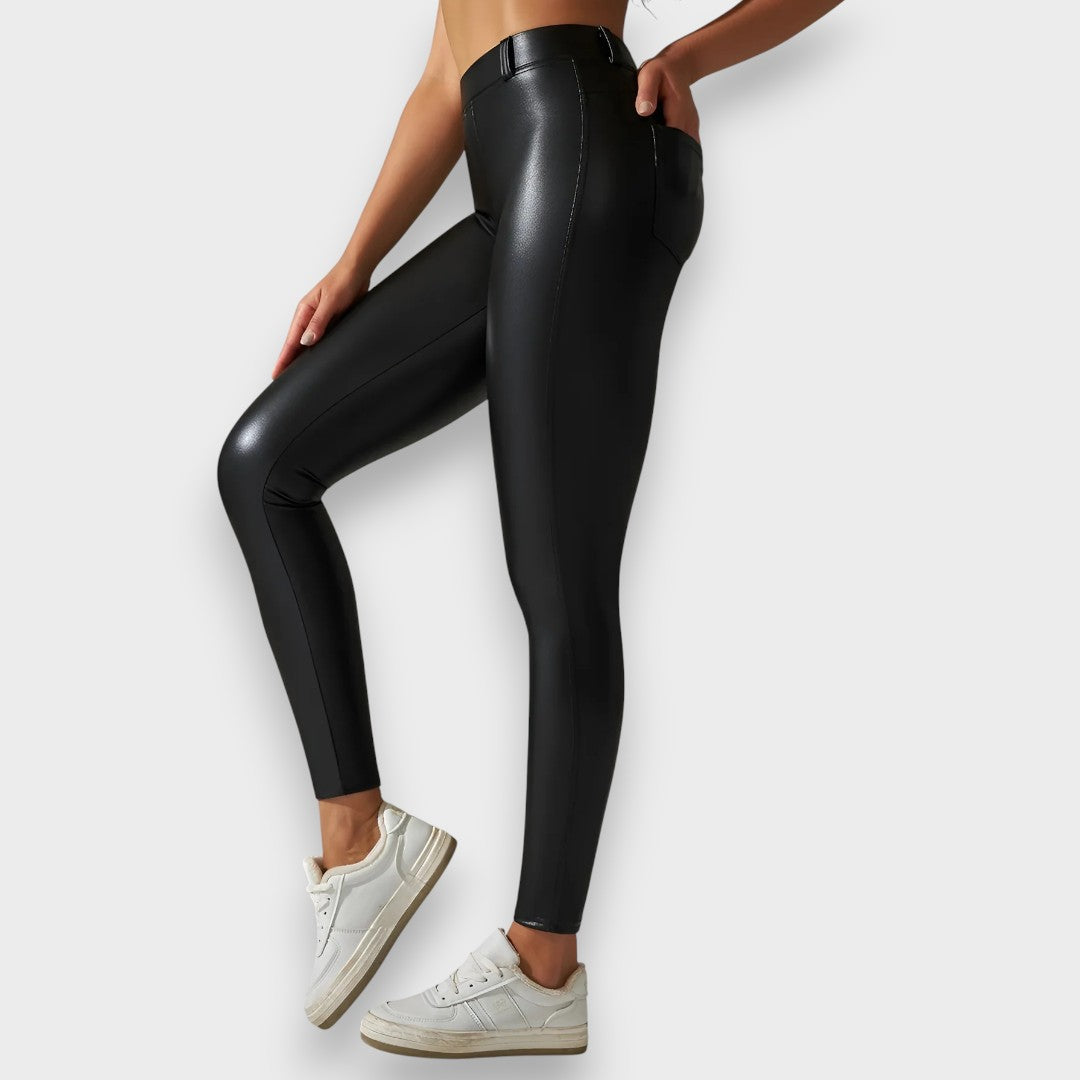 Alice | Collants de modelage en simili cuir