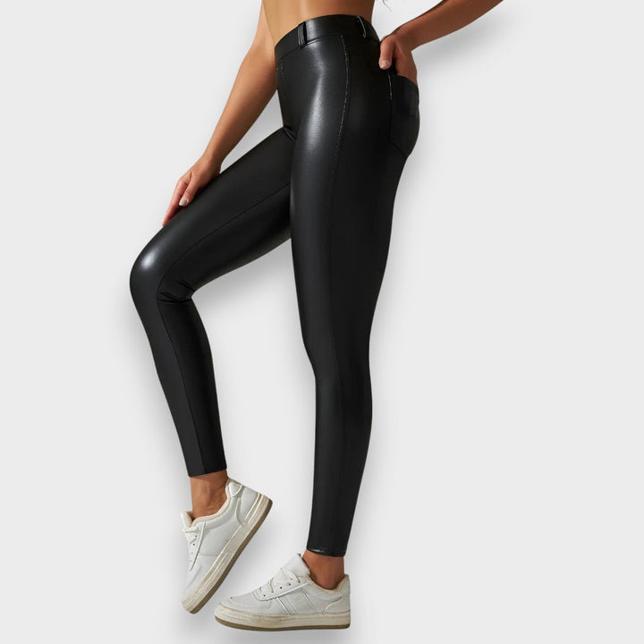 Alice | Collants de modelage en simili cuir